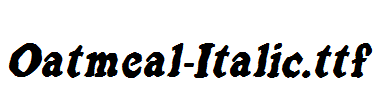 Oatmeal-Italic.ttf