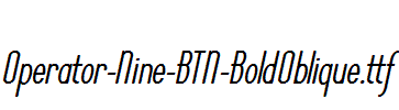 Operator-Nine-BTN-BoldOblique.ttf