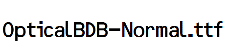 OpticalBDB-Normal.ttf