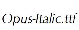 Opus-Italic.ttf