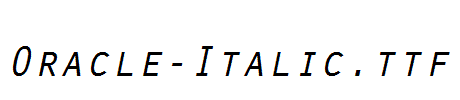 Oracle-Italic.ttf