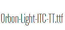 Orbon-Light-ITC-TT.ttf