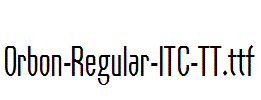 Orbon-Regular-ITC-TT.ttf