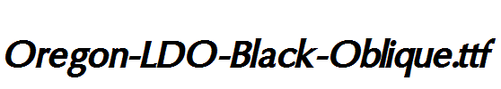 Oregon-LDO-Black-Oblique.ttf