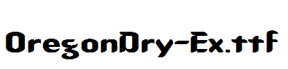 OregonDry-Ex.ttf