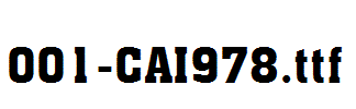 fonts 001-CAI978.ttf