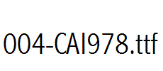 fonts 004-CAI978.ttf