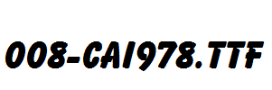 fonts 008-CAI978.ttf