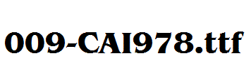 fonts 009-CAI978.ttf