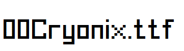 fonts 00Cryonix.ttf