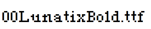 fonts 00LunatixBold.ttf