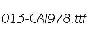 fonts 013-CAI978.ttf