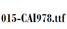 fonts 015-CAI978.ttf