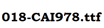 fonts 018-CAI978.ttf