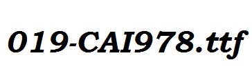 fonts 019-CAI978.ttf