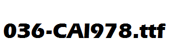 fonts 036-CAI978.ttf