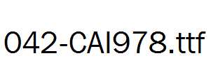 fonts 042-CAI978.ttf