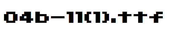 fonts 04b-11(1).ttf