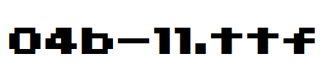 fonts 04b-11.ttf