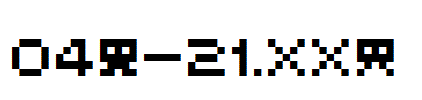 fonts 04b-21.ttf