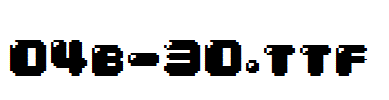 fonts 04b-30.ttf