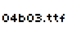 fonts 04b03.ttf