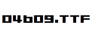 fonts 04b09.ttf