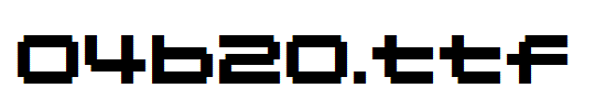 fonts 04b20.ttf