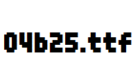 fonts 04b25.ttf