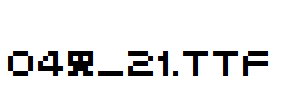 fonts 04b_21.ttf