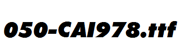 fonts 050-CAI978.ttf