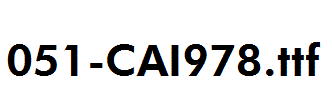 fonts 051-CAI978.ttf