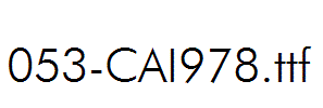 fonts 053-CAI978.ttf