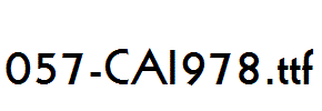 fonts 057-CAI978.ttf