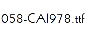 fonts 058-CAI978.ttf