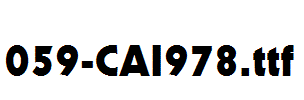 fonts 059-CAI978.ttf