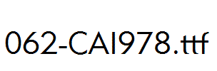 fonts 062-CAI978.ttf