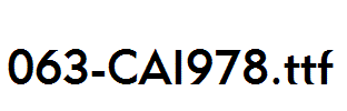 fonts 063-CAI978.ttf