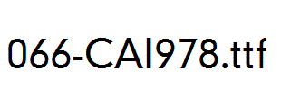 fonts 066-CAI978.ttf