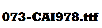 fonts 073-CAI978.ttf