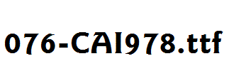 fonts 076-CAI978.ttf