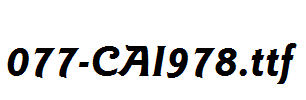 fonts 077-CAI978.ttf