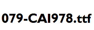 fonts 079-CAI978.ttf