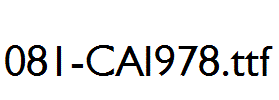 fonts 081-CAI978.ttf