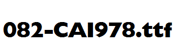 fonts 082-CAI978.ttf