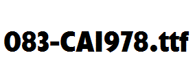 fonts 083-CAI978.ttf