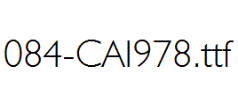 fonts 084-CAI978.ttf