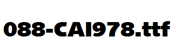 fonts 088-CAI978.ttf