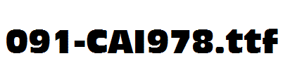 fonts 091-CAI978.ttf