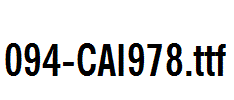 fonts 094-CAI978.ttf